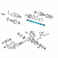 OEM 2017 Infiniti Q70 Shaft Rear Drive Diagram - 39704-1MC0A