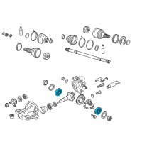 OEM 2017 Infiniti Q70 Bearing-Differential Diagram - 38440-JF00A