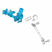 OEM 2012 Nissan Cube Shaft Steer Column Diagram - 48820-1FC4A