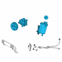 OEM Ram 3500 Power Steering Pump Diagram - RL070908AC