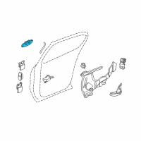 OEM 2004 Buick Park Avenue Handle, Outside Diagram - 25699183