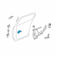 OEM 1999 Buick Park Avenue Link Asm-Rear Side Door Check Diagram - 25694655