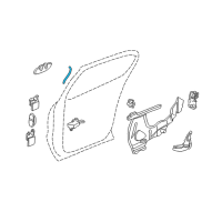 OEM 2005 Buick Park Avenue Rod-Inside Handle Diagram - 16619250