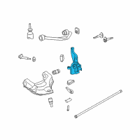 OEM Mercury Mountaineer Knuckle Diagram - 5L5Z-3105-BA