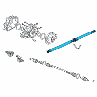 OEM 2019 Honda Pilot Shaft Assembly, Propeller Diagram - 40100-TZ6-A23