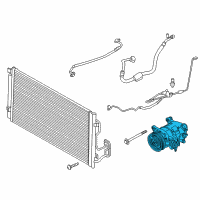 OEM 2015 BMW 228i xDrive Air Conditioning Compressor With Magnetic Coupling Diagram - 64-52-9-330-825