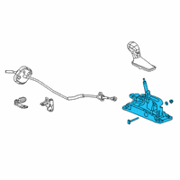 OEM GMC Acadia Gear Shift Assembly Diagram - 13534327