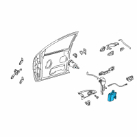 OEM 1999 Mercury Cougar Latch Assembly Diagram - 5S4Z-5421812-D