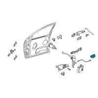 OEM Ford Focus Handle, Inside Diagram - 6S4Z-5422600-A