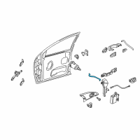 OEM 2000 Ford Focus Door Latch Cable Diagram - YS4Z5422152AA