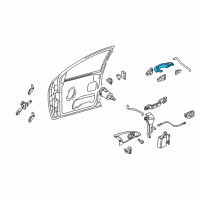 OEM 2007 Ford Focus Handle, Outside Diagram - YS4Z-5422404-AAA