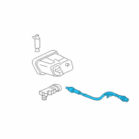 OEM 2004 Saturn Ion Oxygen Sensor Diagram - 12576711