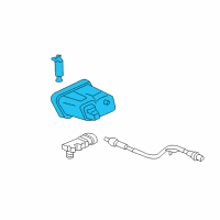 OEM 2003 Saturn Ion Canister Asm, Evap Emission Diagram - 19259322