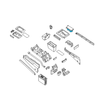 OEM 2013 Nissan Armada Cup Holder Assembly Diagram - 68431-ZQ00A