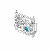 OEM Dodge Magnum Motor-Radiator Fan Diagram - 5170746AA