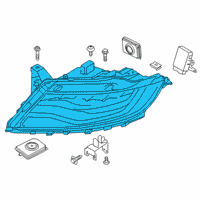 OEM 2019 Lincoln Nautilus Composite Headlamp Diagram - GA1Z-13008-D