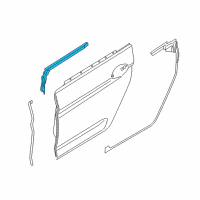 OEM 2017 BMW 640i Gran Coupe Channel Seal, Inner, Door, Rear Right Diagram - 51-35-7-275-320