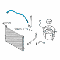 OEM BMW 530i xDrive Pipe, Radiator-Cylinder Head Diagram - 17-12-7-507-149