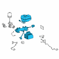 OEM 2010 Lexus LX570 Cylinder Sub-Assy, Brake Master Diagram - 47025-60340