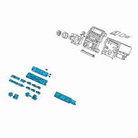 OEM 2005 Acura RL Control Assembly, Automatic Air Conditioner (Rubber Gray) Diagram - 79600-SJA-A01ZA