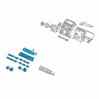 OEM 2008 Acura RL Display Assembly, Automatic Air Conditioner (Rubber Gray) Diagram - 79650-SJA-A01ZA