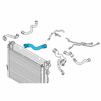 OEM 2017 BMW M760i xDrive Radiator Hose Diagram - 17-12-8-602-733