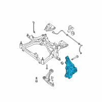 OEM 2008 Nissan Altima Spindle-KNUCKLE, RH Diagram - 40014-JA80A