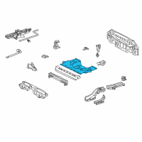 OEM 2005 Toyota Celica Rear Floor Pan Diagram - 58311-20901