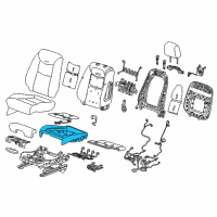 OEM 2021 Cadillac XT5 Seat Cushion Pad Diagram - 84716929