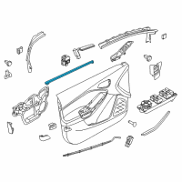 OEM 2014 Ford Focus Belt Weatherstrip Diagram - DM5Z-5821457-A