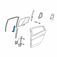 OEM 2004 Acura TL Sash, Left Rear Door Center (Lower) Diagram - 72770-SEP-A01