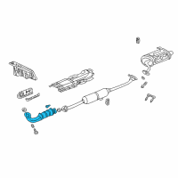 OEM Honda CR-V Converter Diagram - 18160-PPA-A00