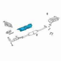 OEM Honda CR-V Plate, Floor Heat Baffle Diagram - 74600-S9A-000