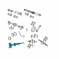 OEM 2018 Jeep Wrangler Axle Rear Shaft Left Diagram - 68401893AA