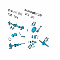 OEM 2022 Jeep Wrangler Axle-Service Rear Diagram - 68401895AA