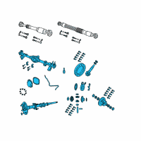 OEM 2019 Jeep Wrangler Axle-Service Rear Diagram - 68401895AA