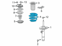 OEM 2022 Honda Civic SPRING, R- FR Diagram - 51401-T20-A01