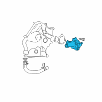 OEM 2009 Dodge Grand Caravan Water Pump Diagram - 4648952BB