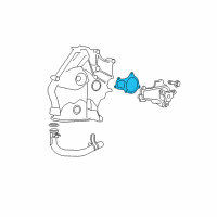 OEM Chrysler Gasket-Water Pump Diagram - 4648963AC