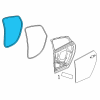 OEM 2016 Chevrolet Volt Weatherstrip On Body Diagram - 84233167