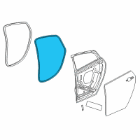 OEM 2018 Chevrolet Volt Door Weatherstrip Diagram - 84270780