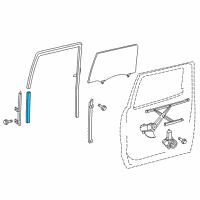 OEM 2019 Toyota Tundra Glass Run Diagram - 68191-0C010