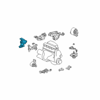 OEM 2003 Honda Civic Rubber Assy., Transmission Mounting (AT) Diagram - 50805-S5A-A81