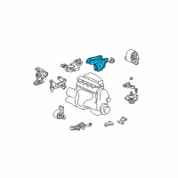 OEM 2003 Honda Civic Bracket, RR. Engine Mounting (AT) Diagram - 50827-S5A-A80