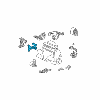 OEM 2003 Honda Civic Bracket, Transmission Mounting (Automatic) Diagram - 50825-S5A-A80