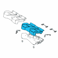 OEM Toyota C-HR Seat Cushion Pad Diagram - 71503-10140