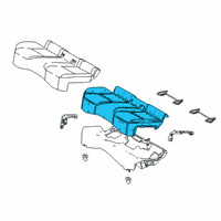 OEM 2019 Toyota C-HR Seat Cushion Pad Diagram - 71503-10140