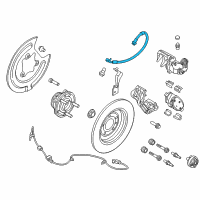 OEM Ford Edge Brake Hose Diagram - BT4Z-2282-A