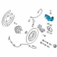 OEM 2013 Lincoln MKX Caliper Diagram - CT4Z-2552-B