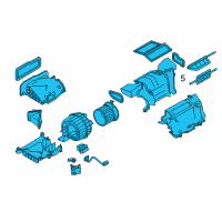 OEM 2017 Nissan Leaf Blower Assembly-Air Conditioner Diagram - 27210-4DB0C